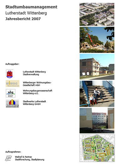 Deckblatt Jahresbericht 2007 Stadtumbaumanagement Wittenberg